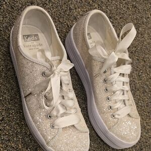 kate spade Women's Sparkling Sneakers - Cream